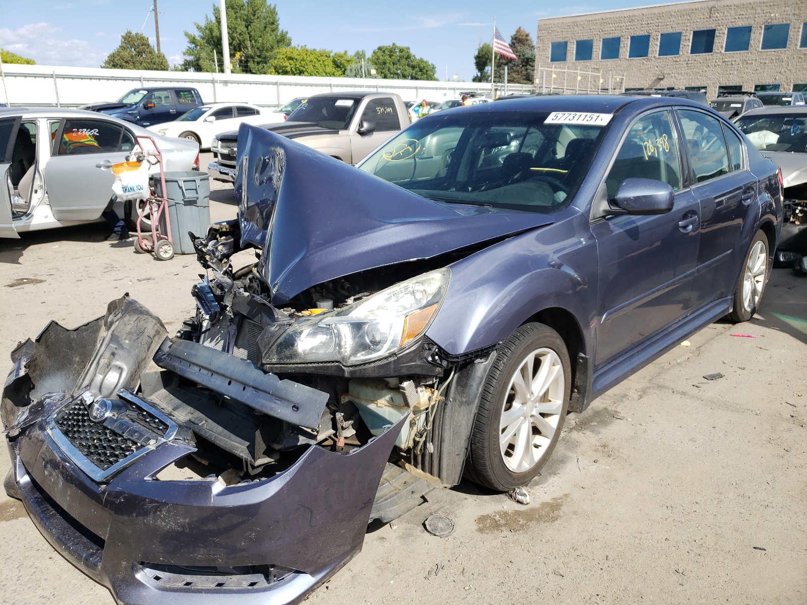 Photo 2 from auction – 2013 SUBARU LEGACY 2.5 with VIN 4S3BMCG63D3010051