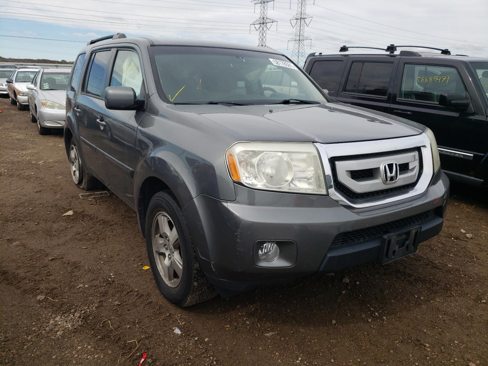 HONDA PILOT EX 2009 with VIN 5FNYF38429B012157 - Photo from auction