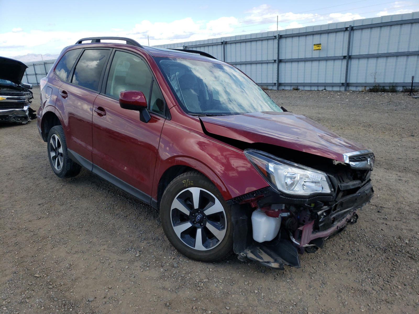 SUBARU FORESTER 2018 with VIN JF2SJAGCXJH588568 - Photo from auction