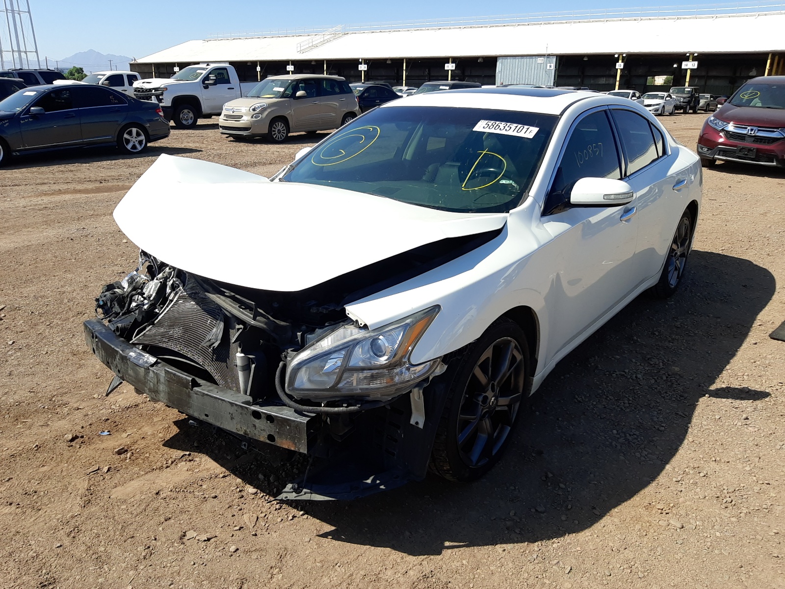Photo 2 from auction – 2013 NISSAN MAXIMA S with VIN 1N4AA5APXDC809400