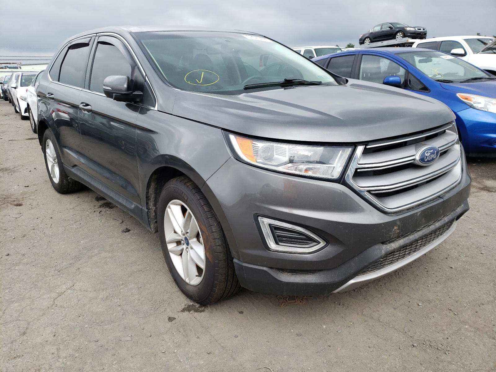 FORD EDGE SEL 2017 with VIN 2FMPK4J87HBC47235 - Photo from auction