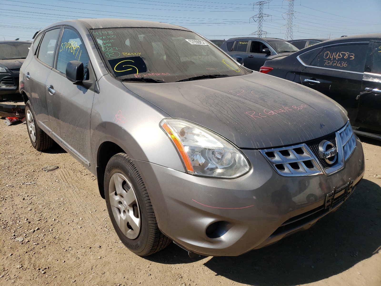 NISSAN ROGUE S 2011 with VIN JN8AS5MT8BW577363 - Photo from auction