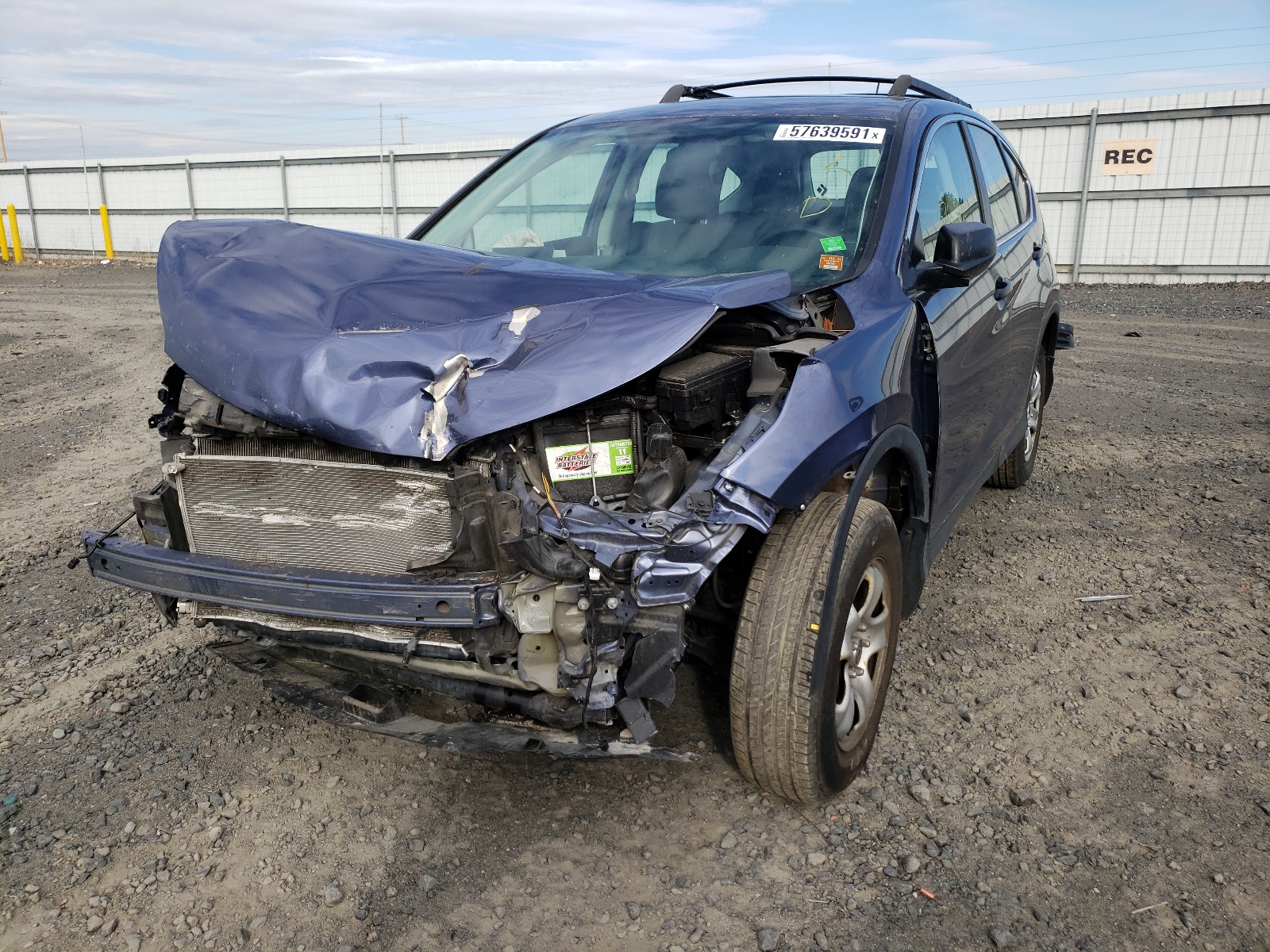 Photo 2 from auction – 2013 HONDA CR-V LX with VIN 2HKRM4H35DH666328