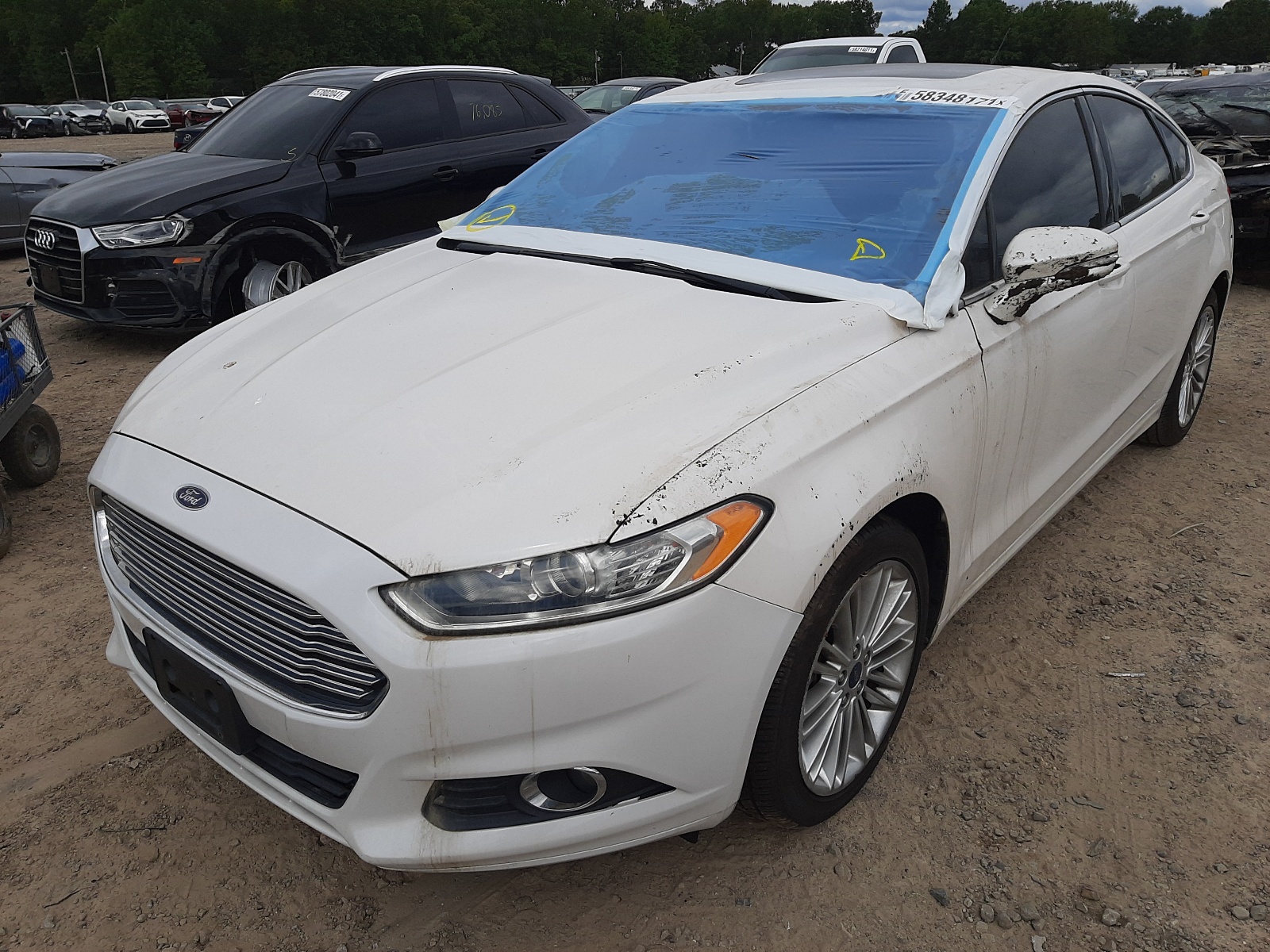 Photo 2 from auction – 2014 FORD FUSION SE with VIN 3FA6P0HD6ER225128
