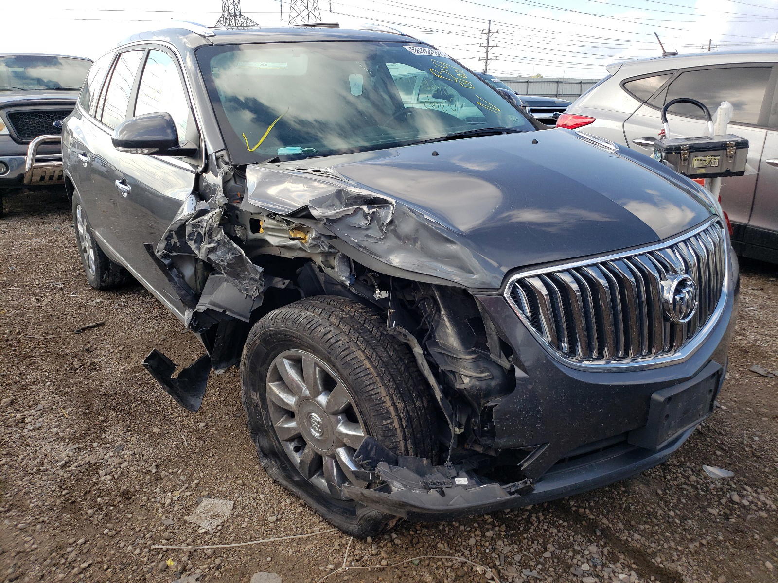 BUICK ENCLAVE 2013 with VIN 5GAKRCKD9DJ195906 - Photo from auction