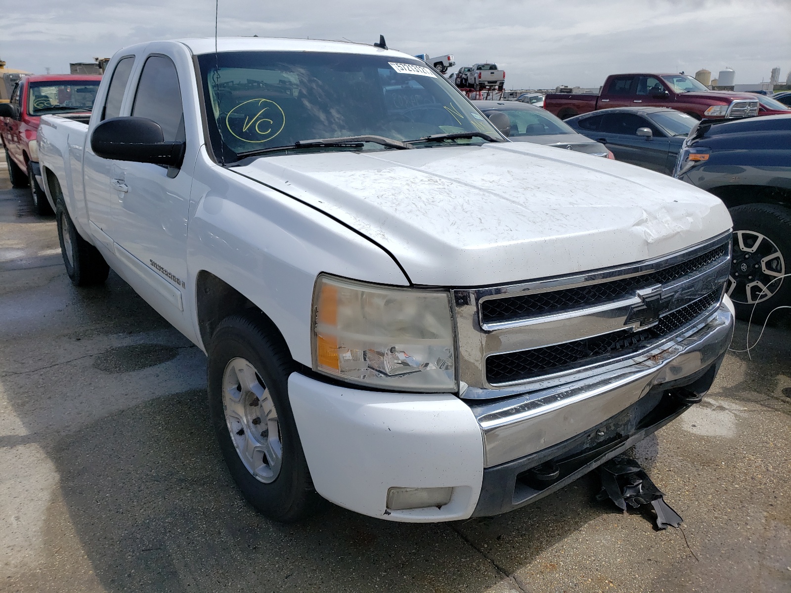 CHEVROLET SILVERADO 2007 with VIN 1GCEK19J27Z505187 - Photo from auction