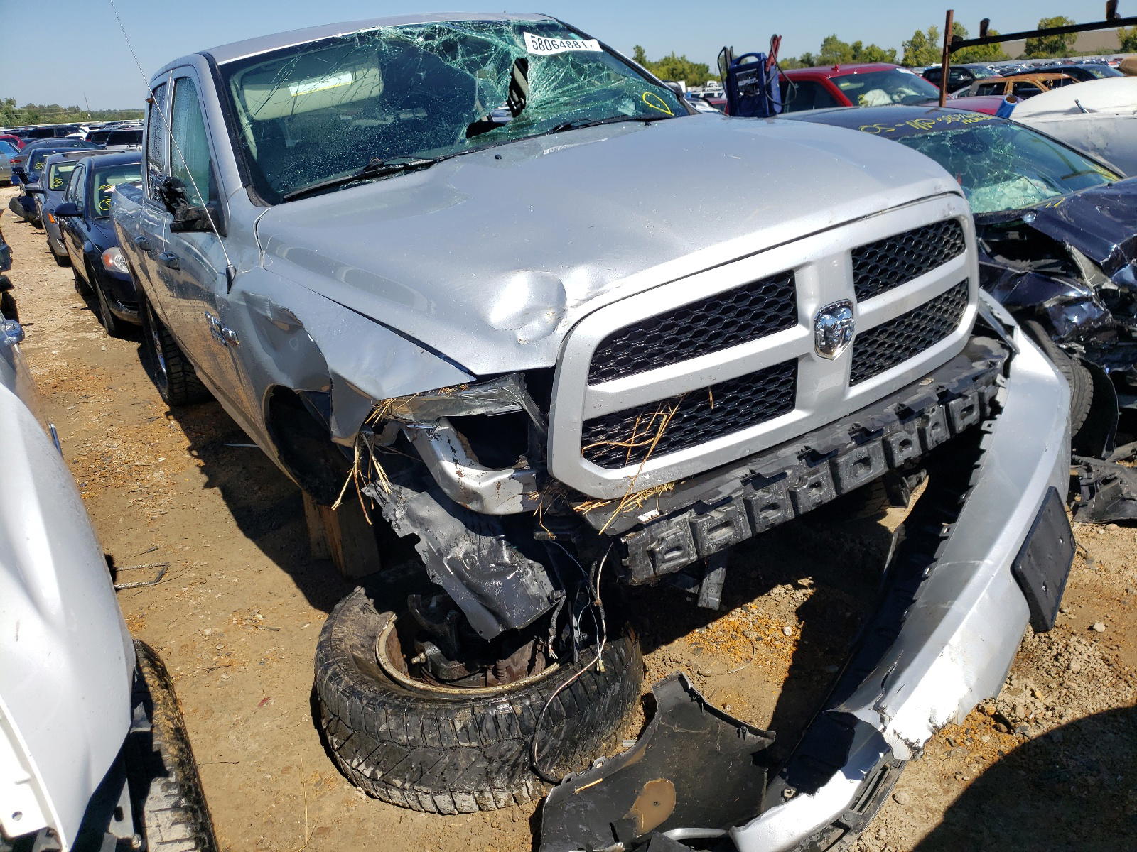 RAM 1500 ST 2018 with VIN 1C6RR7FT5JS308284 - Photo from auction