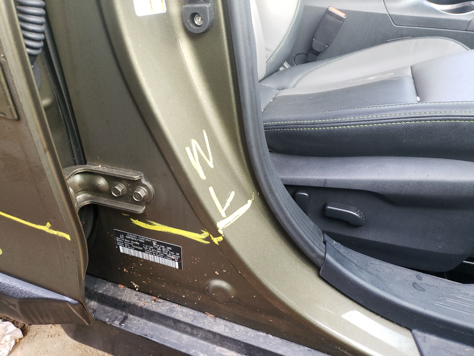 Photo 9 from auction – 2020 SUBARU OUTBACK ON with VIN 4S4BTGKD3L3119894