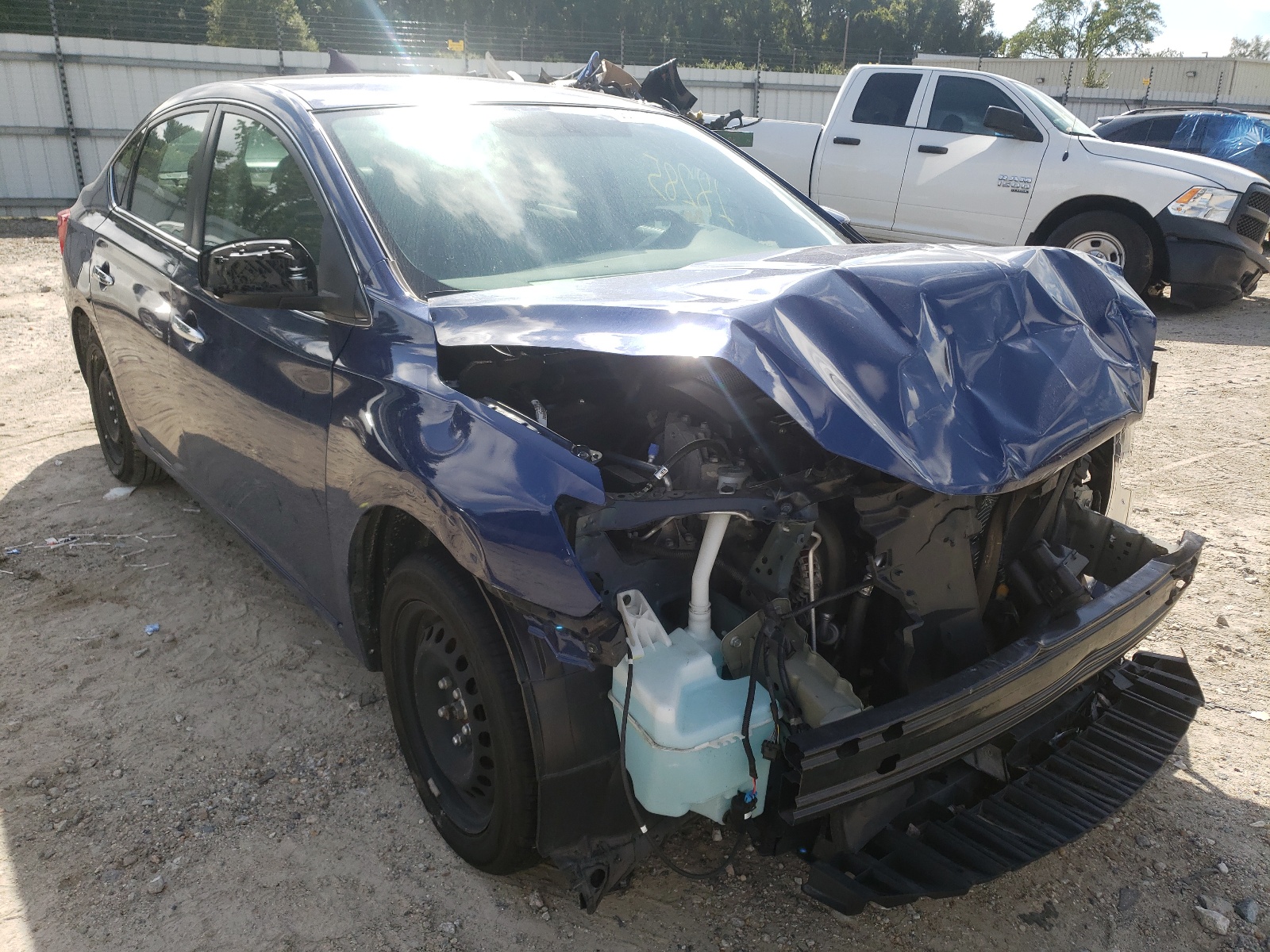 NISSAN SENTRA S 2019 with VIN 3N1AB7AP7KY282152 - Photo from auction