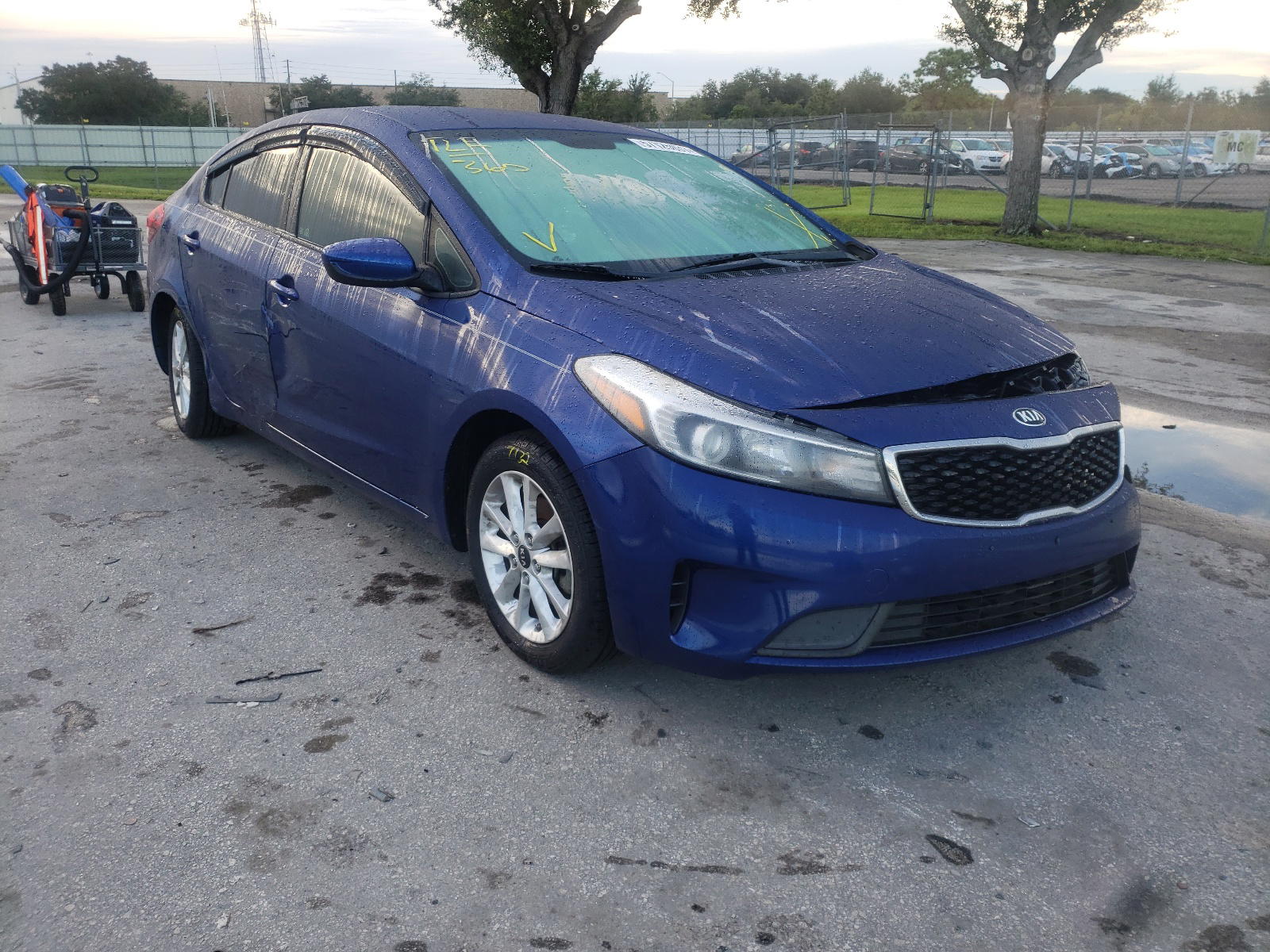 KIA FORTE LX 2017 with VIN 3KPFL4A73HE100634 - Photo from auction