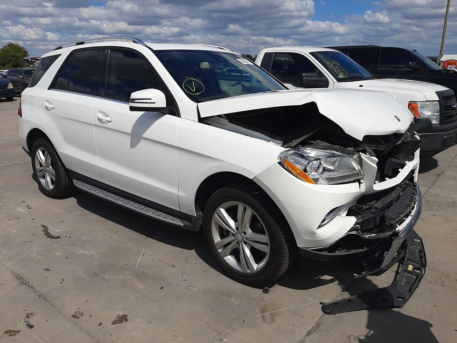 MERCEDES-BENZ ML 350 2014 with VIN 4JGDA5JB7EA422226 - Photo from auction