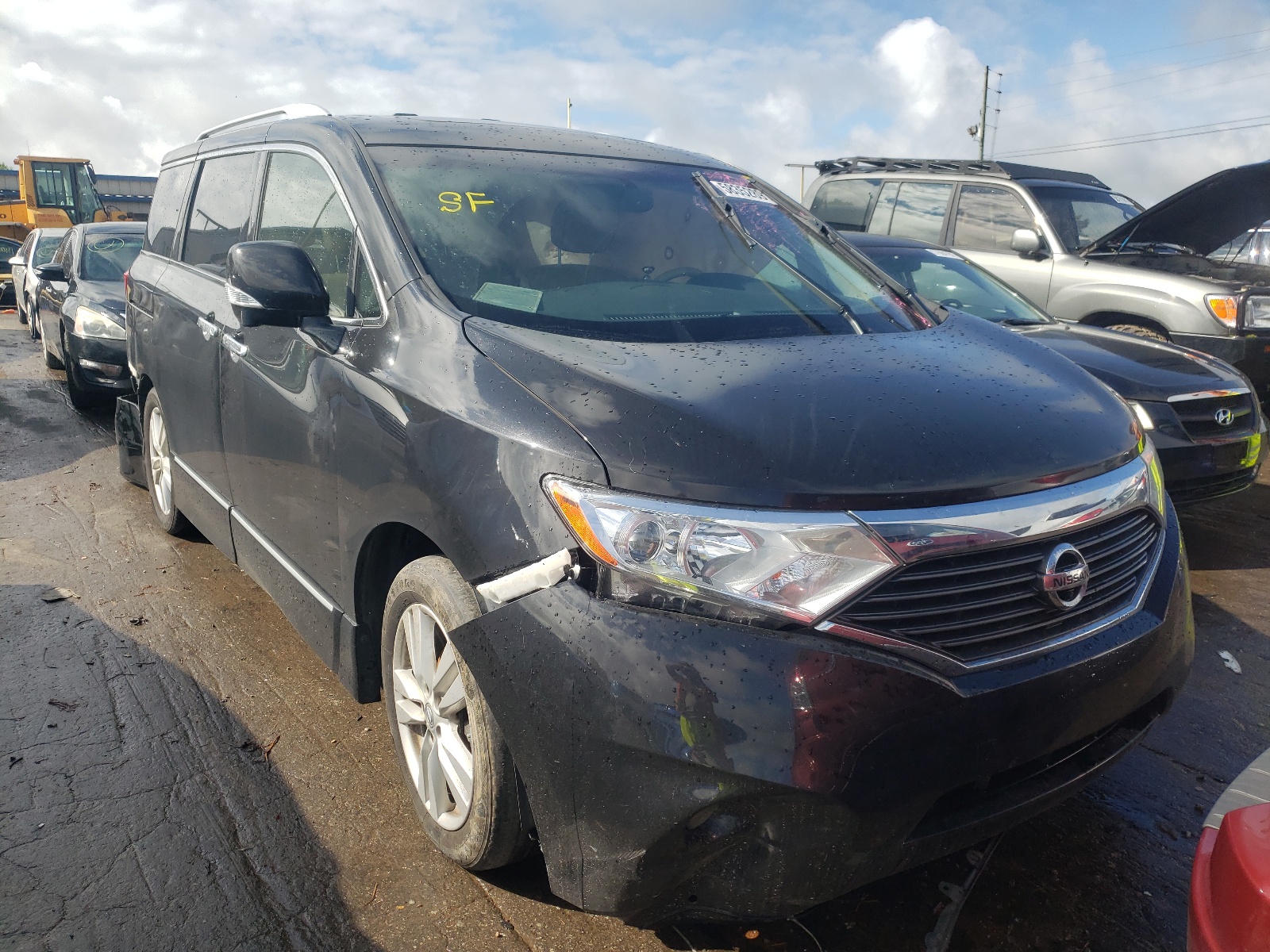 NISSAN QUEST S 2015 with VIN JN8AE2KPXF9132526 - Photo from auction