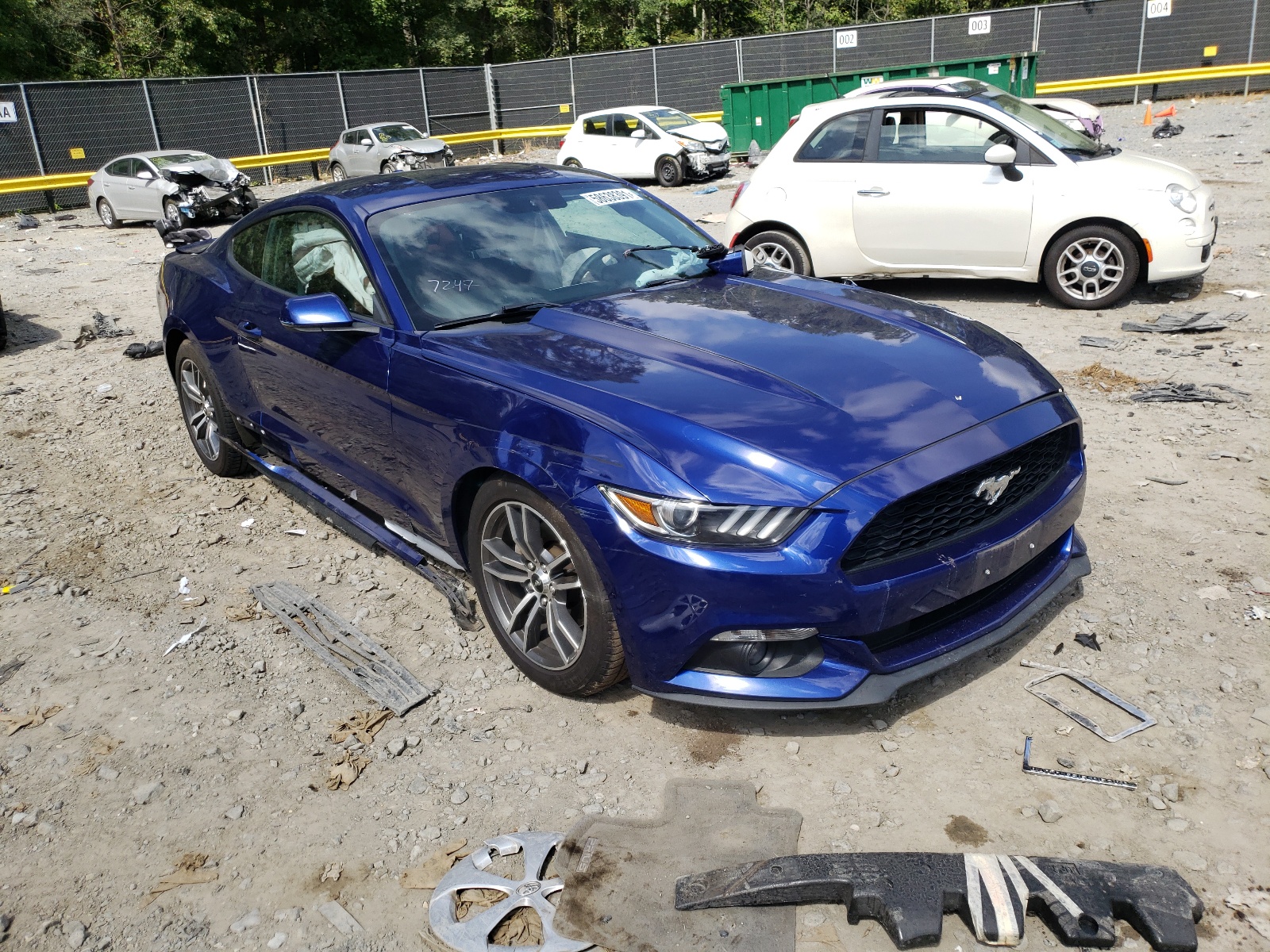 FORD MUSTANG 2015 z numerem VIN 1FA6P8TH7F5317376 - Zdjęcie z aukcji