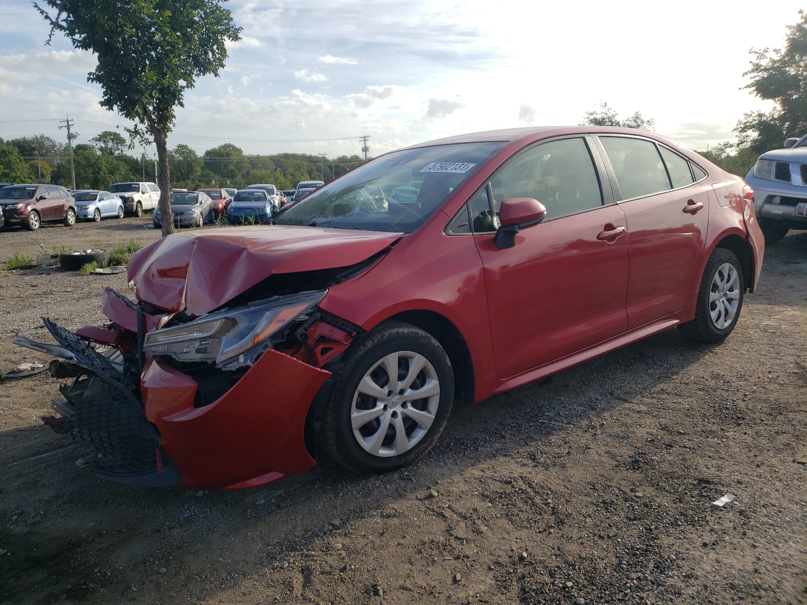 Photo 2 from auction – 2020 TOYOTA COROLLA LE with VIN JTDEPRAEXLJ045347
