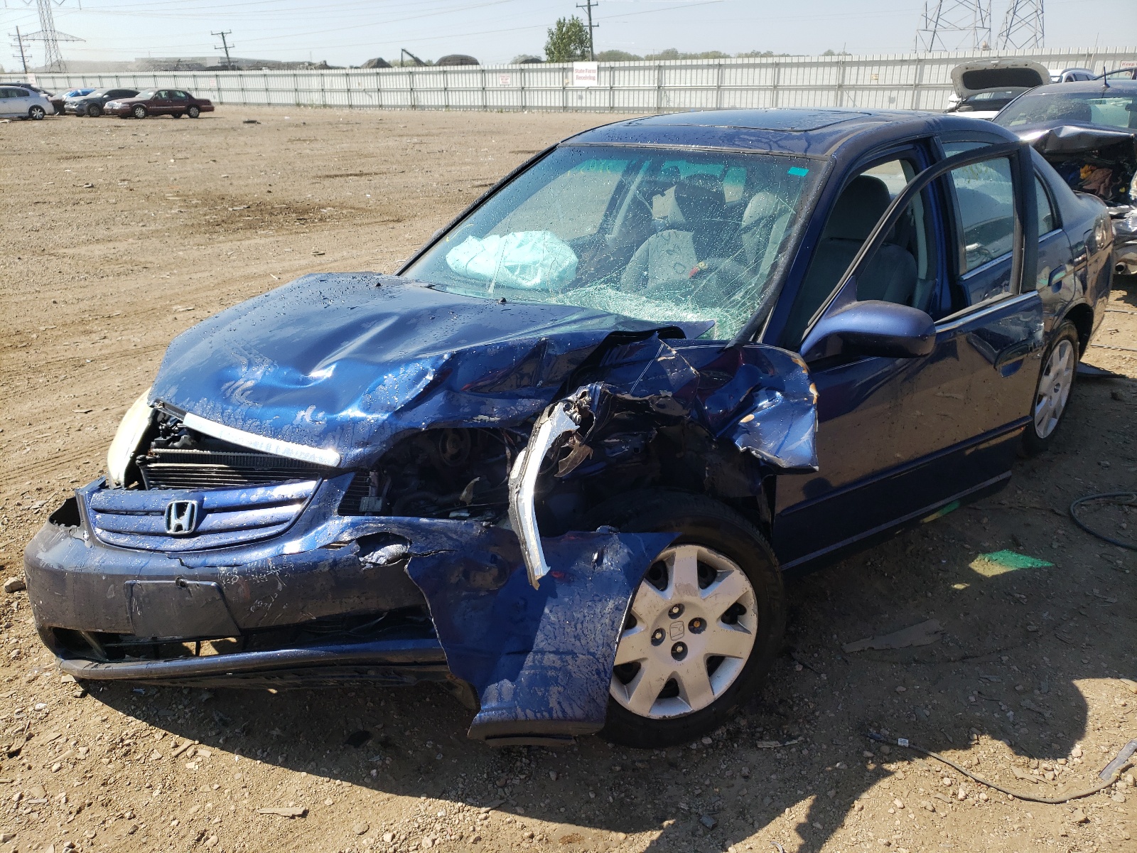 Photo 2 from auction – 2001 HONDA CIVIC EX with VIN 1HGES26791L045827