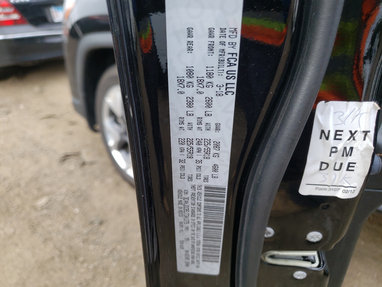 Foto 10 de la subasta – 2018 JEEP COMPASS LI con VIN 3C4NJDCB5JT341275