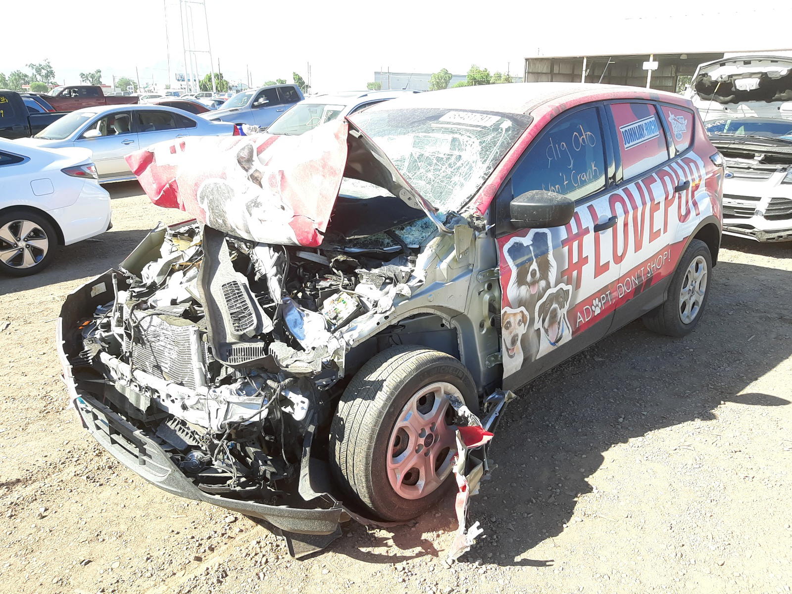 Photo 2 from auction – 2018 FORD ESCAPE S with VIN 1FMCU0F75JUA24418