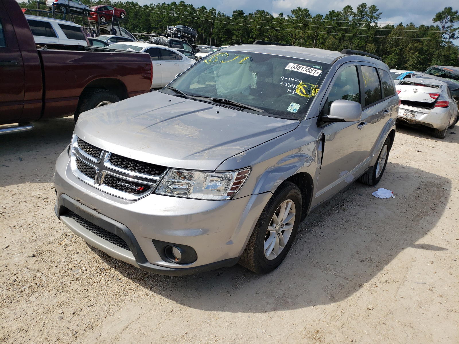 Photo 2 from auction – 2015 DODGE JOURNEY SX with VIN 3C4PDCBB8FT573419