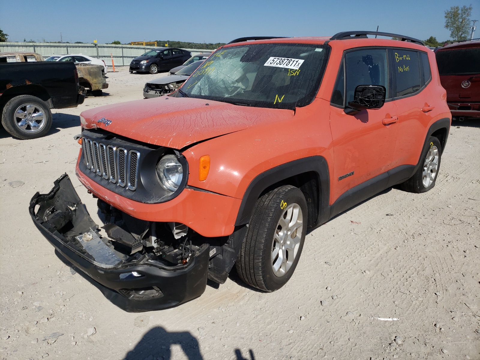 Photo 2 from auction – 2018 JEEP RENEGADE L with VIN ZACCJABB0JPJ53999