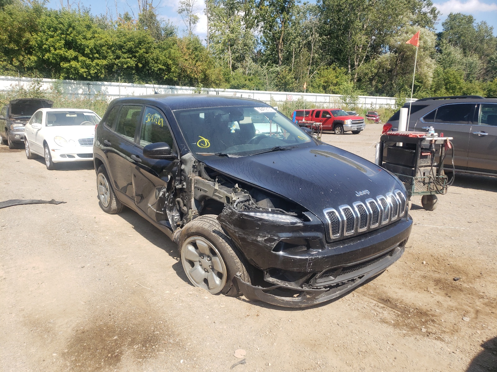 JEEP CHEROKEE S 2014 with VIN 1C4PJLABXEW212583 - Photo from auction