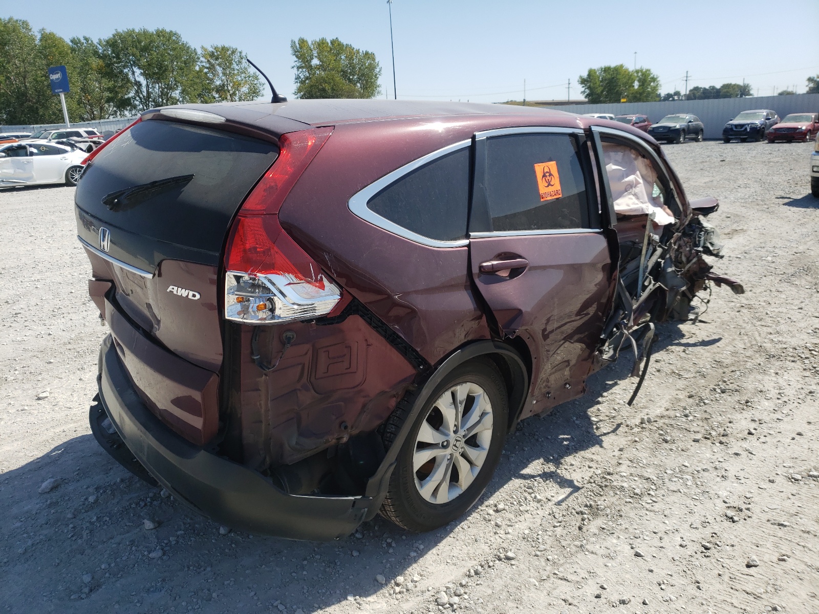 Photo 4 from auction – 2014 HONDA CR-V EX with VIN 5J6RM4H55EL098316