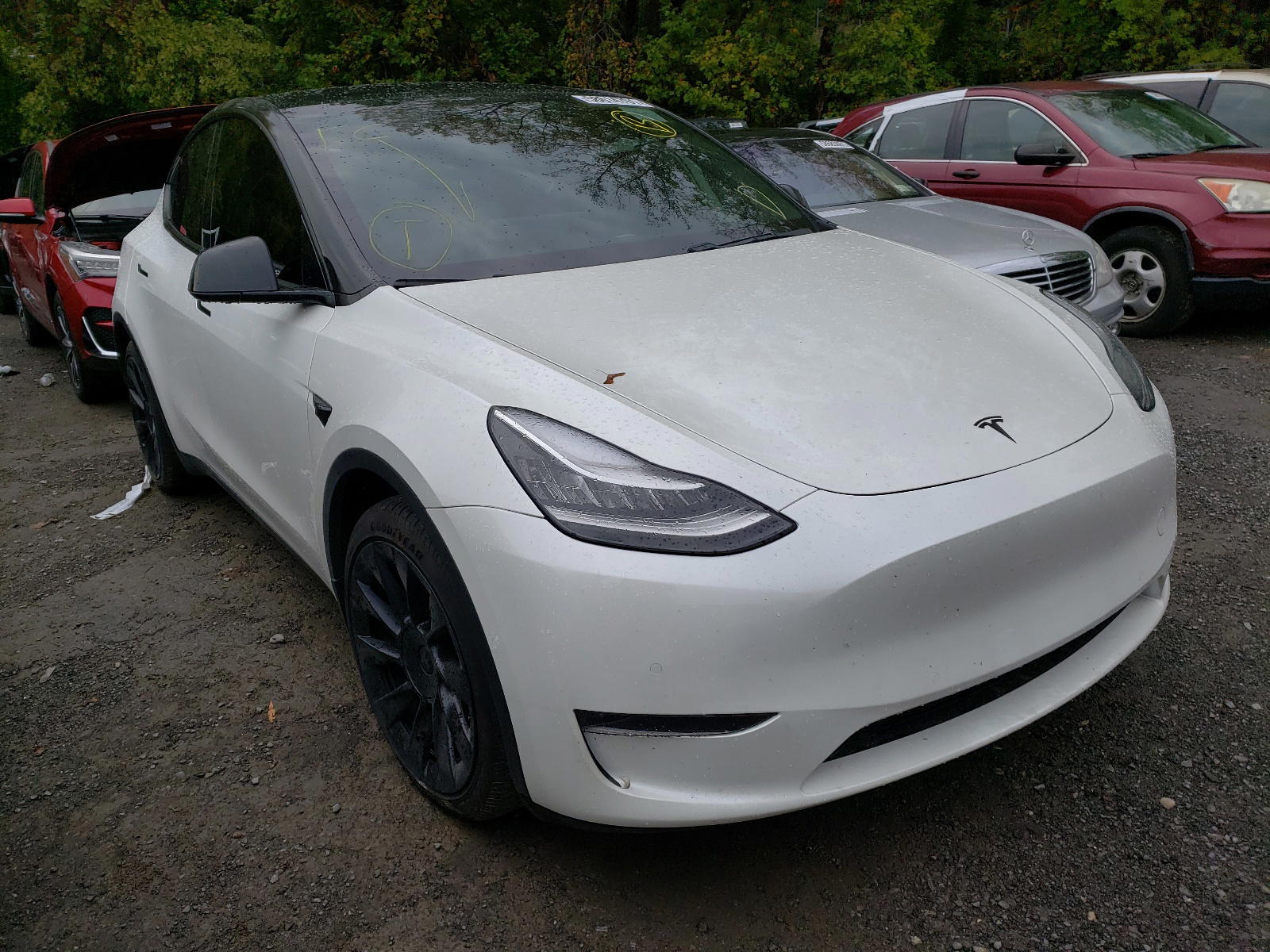 TESLA MODEL Y 2020 with VIN 5YJYGDEE2LF004325 - Photo from auction