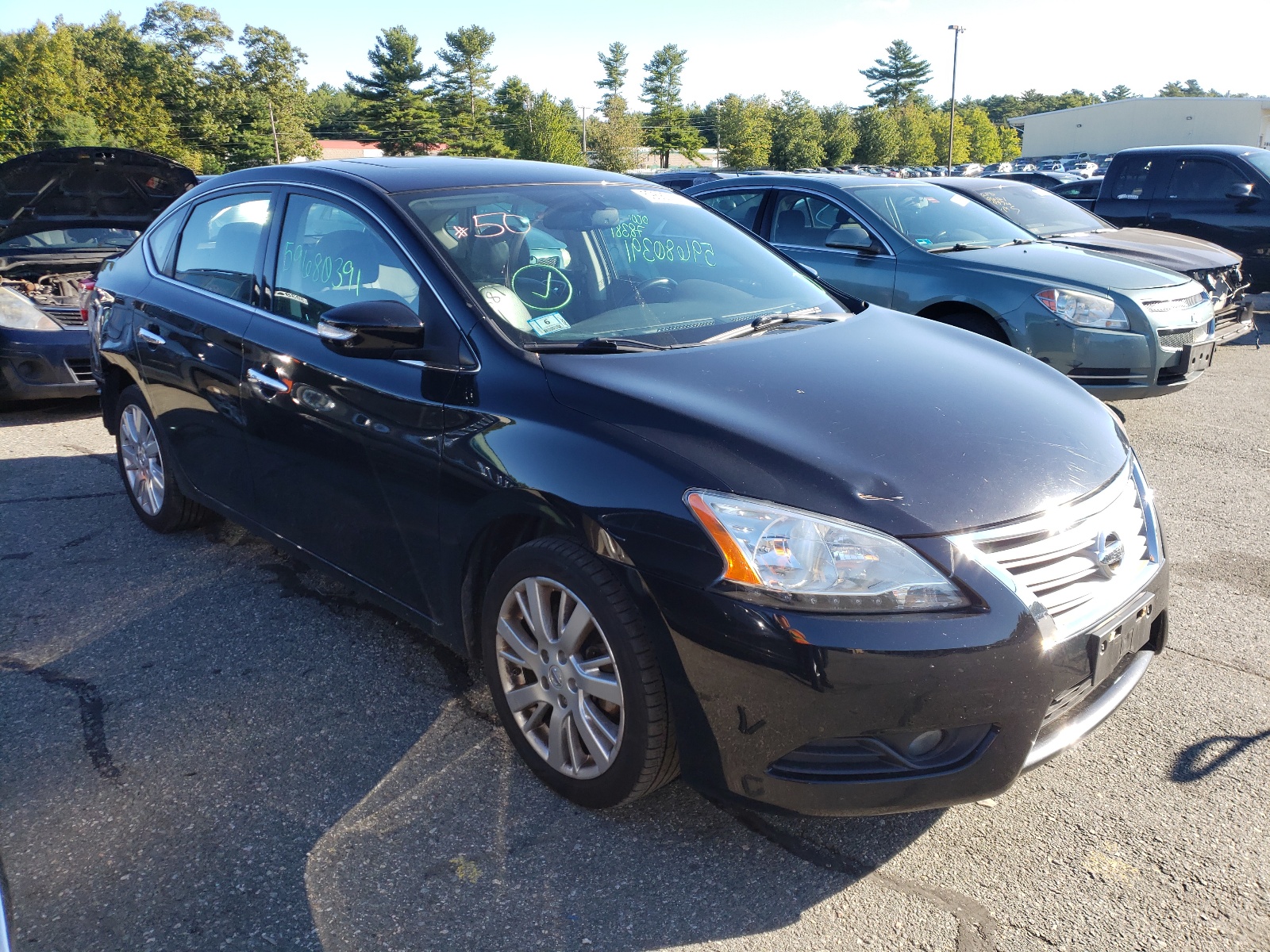 NISSAN SENTRA S 2014 with VIN 3N1AB7AP3EY203984 - Photo from auction