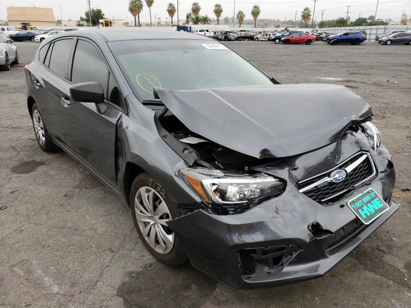SUBARU IMPREZA 2019 with VIN 4S3GTAA67K3726261 - Photo from auction