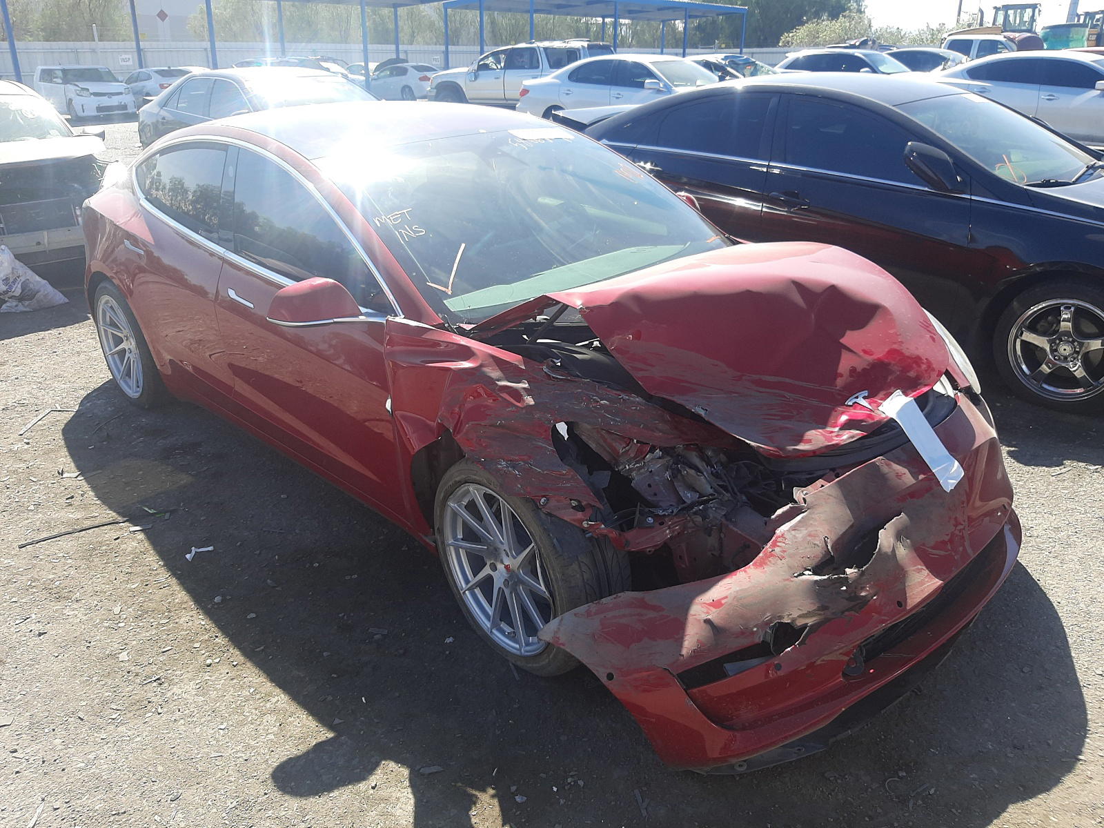 TESLA MODEL 3 2018 with VIN 5YJ3E1EA7JF014521 - Photo from auction