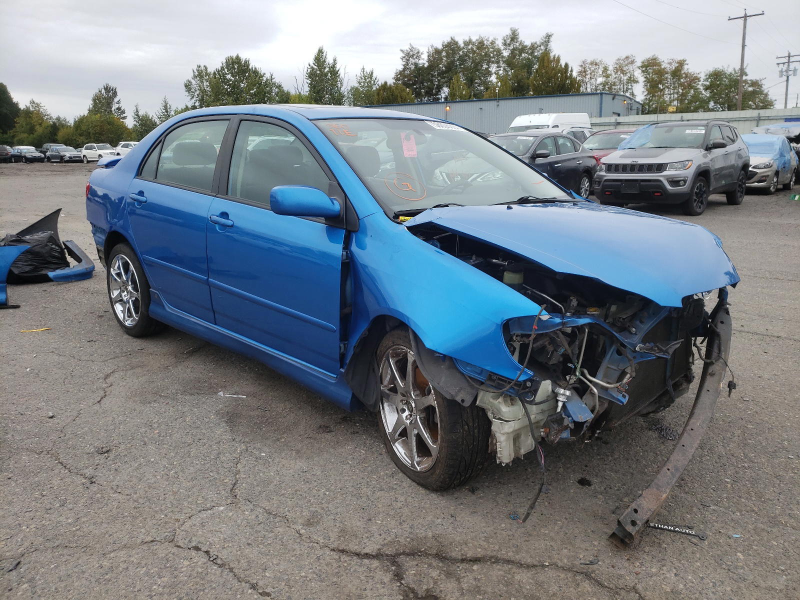 TOYOTA COROLLA CE 2008 with VIN 2T1BR30E68C929073 - Photo from auction