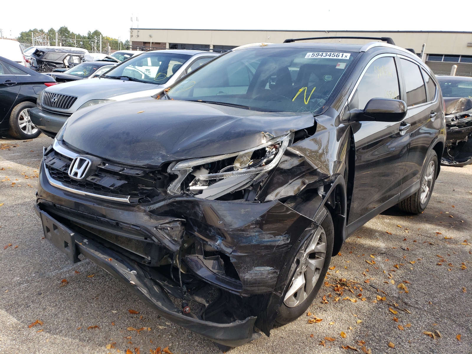 Photo 2 from auction – 2016 HONDA CR-V EXL with VIN 5J6RM4H71GL112376