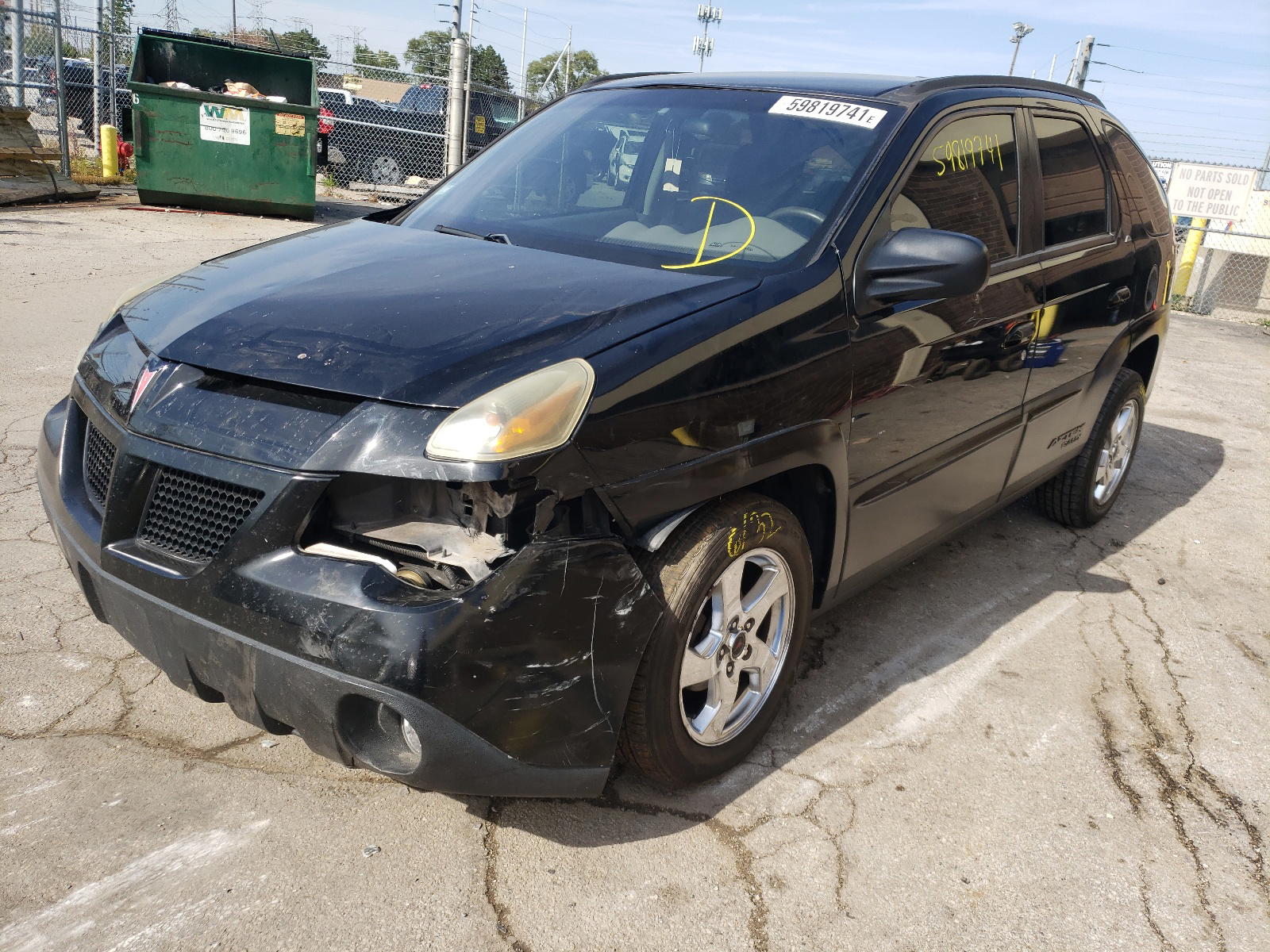 Photo 2 from auction – 2005 PONTIAC AZTEK with VIN 3G7DA03E05S504701