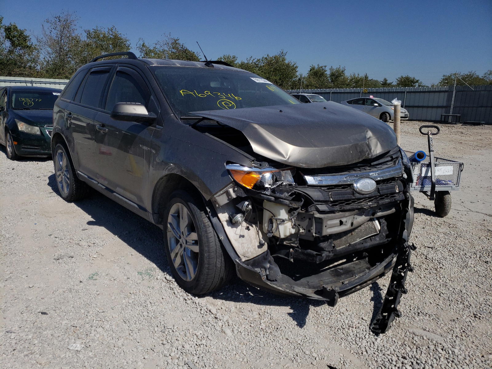 FORD EDGE SEL 2012 with VIN 2FMDK3JCXCBA69346 - Photo from auction