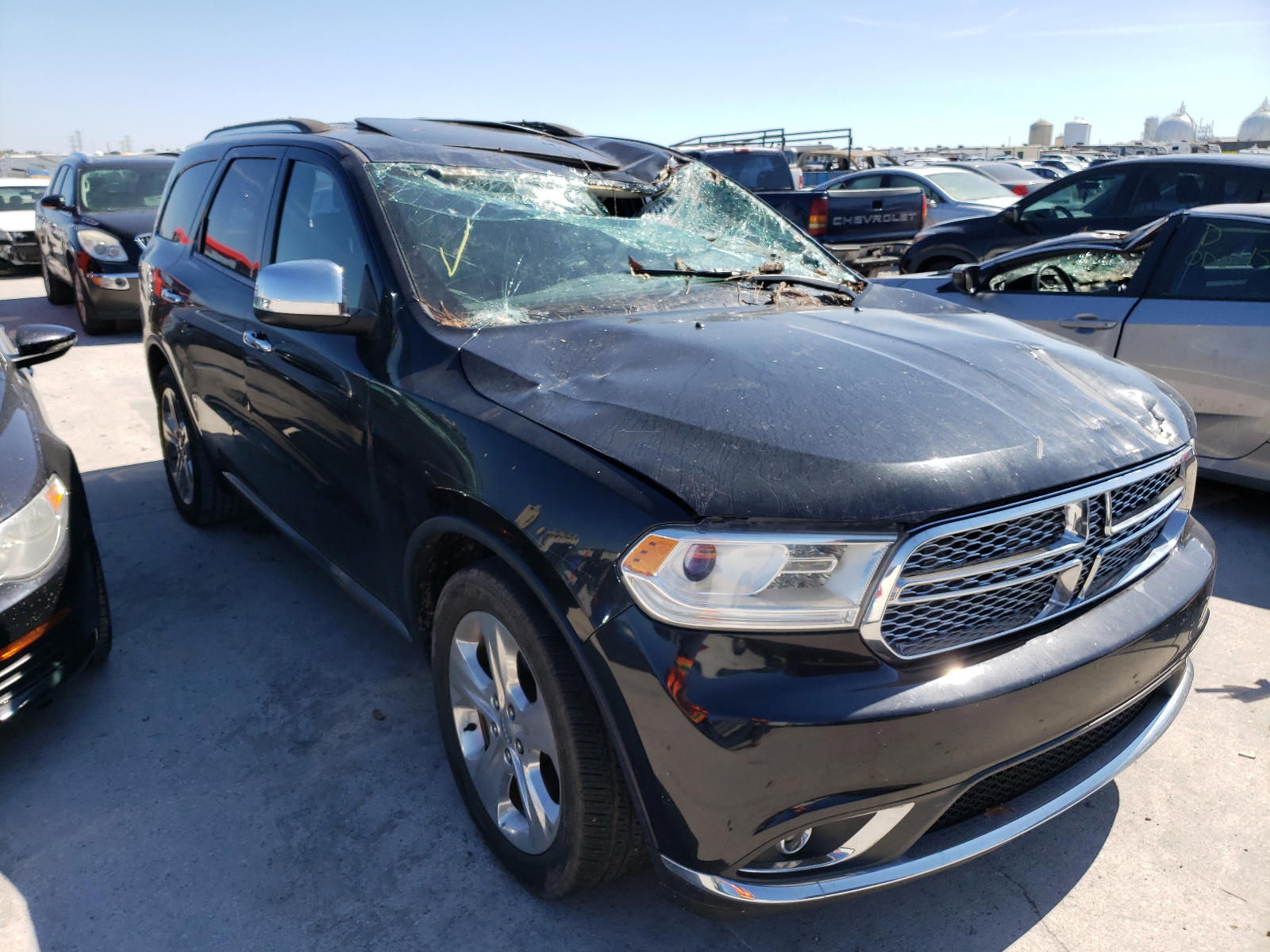 DODGE DURANGO SX 2014 with VIN 1C4RDHAGXEC597377 - Photo from auction