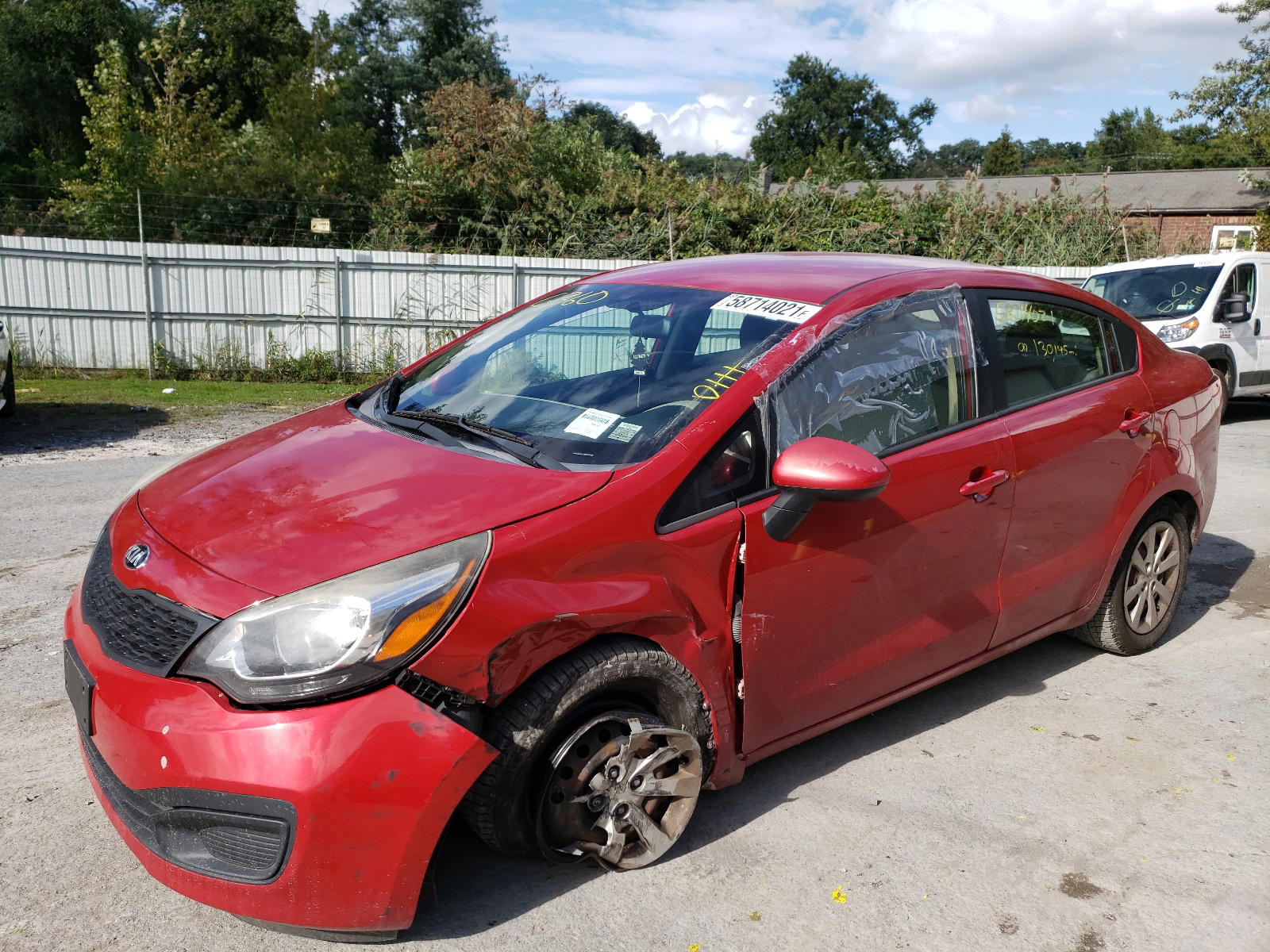 Photo 2 from auction – 2014 KIA RIO LX with VIN KNADM4A32E6386315