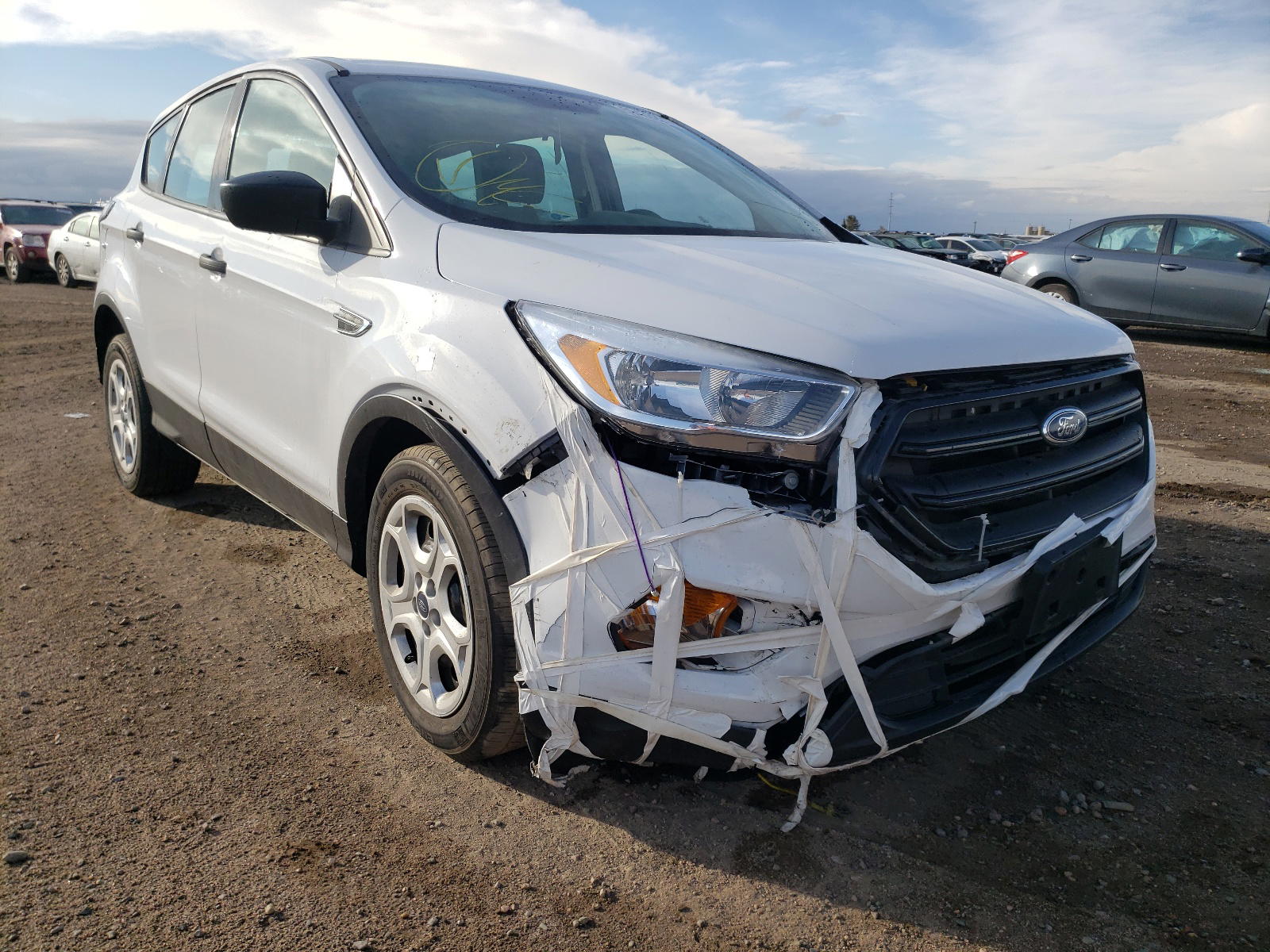 FORD ESCAPE S 2017 with VIN 1FMCU0F72HUE95520 - Photo from auction