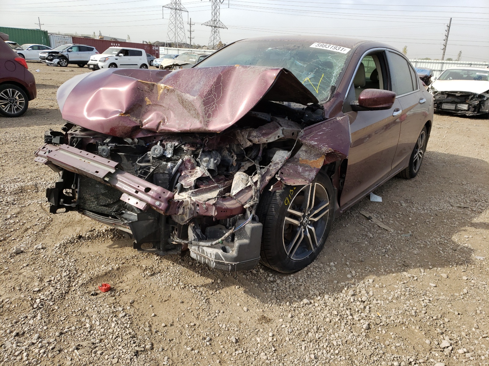 Photo 2 from auction – 2015 HONDA ACCORD LX with VIN 1HGCR2F39FA237140