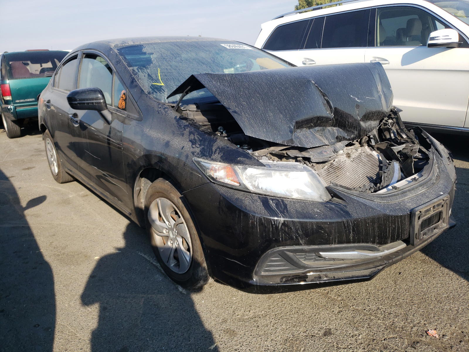 HONDA CIVIC LX 2014 with VIN 19XFB2F52EE232990 - Photo from auction