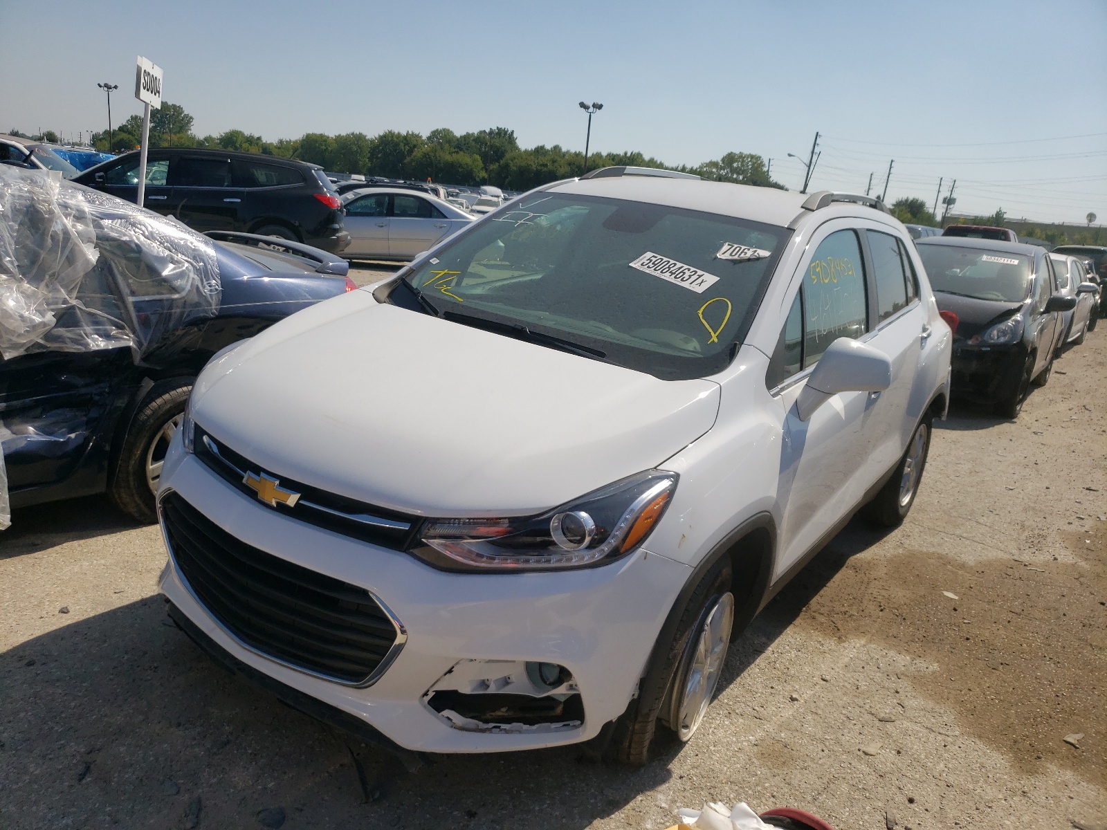 Photo 2 from auction – 2020 CHEVROLET TRAX 1LT with VIN 3GNCJLSB2LL118107