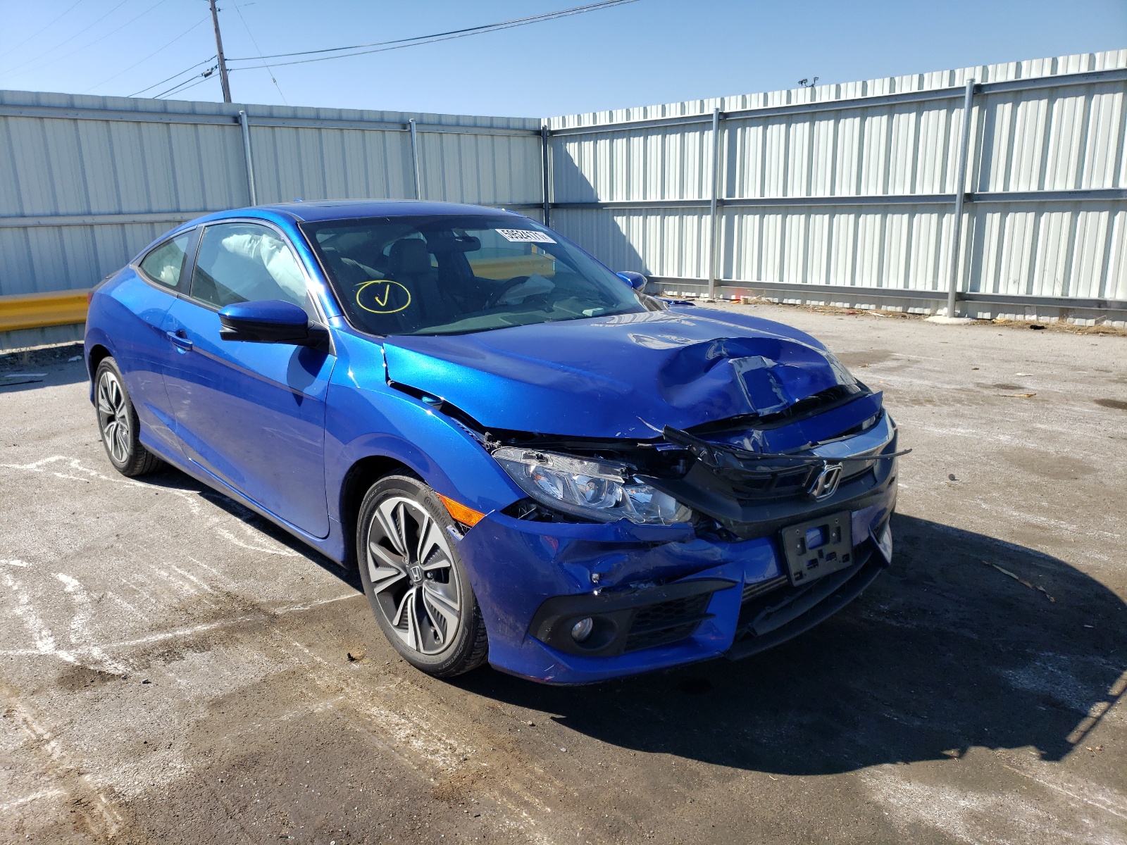 HONDA CIVIC EX 2018 with VIN 2HGFC3B36JH357210 - Photo from auction