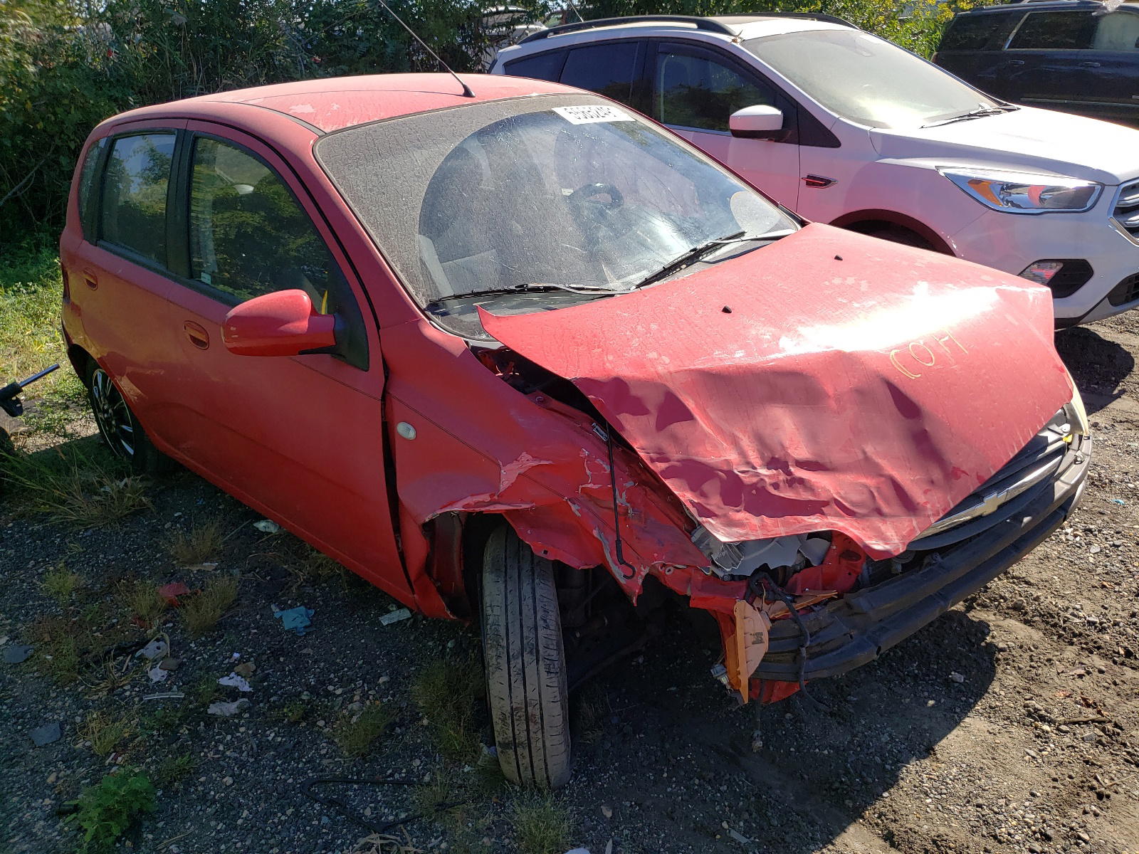 CHEVROLET AVEO BASE 2006 with VIN KL1TD66636B623780 - Photo from auction