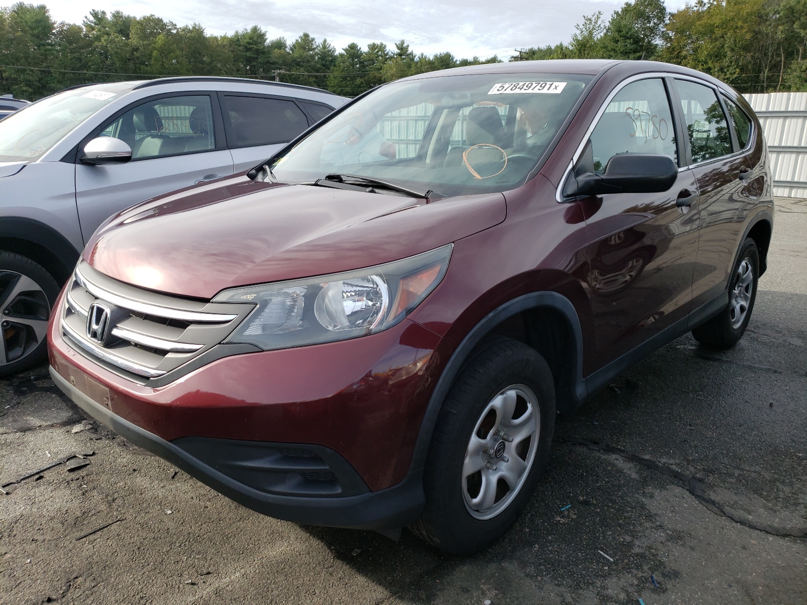 Photo 2 from auction – 2014 HONDA CR-V LX with VIN 5J6RM4H32EL095436