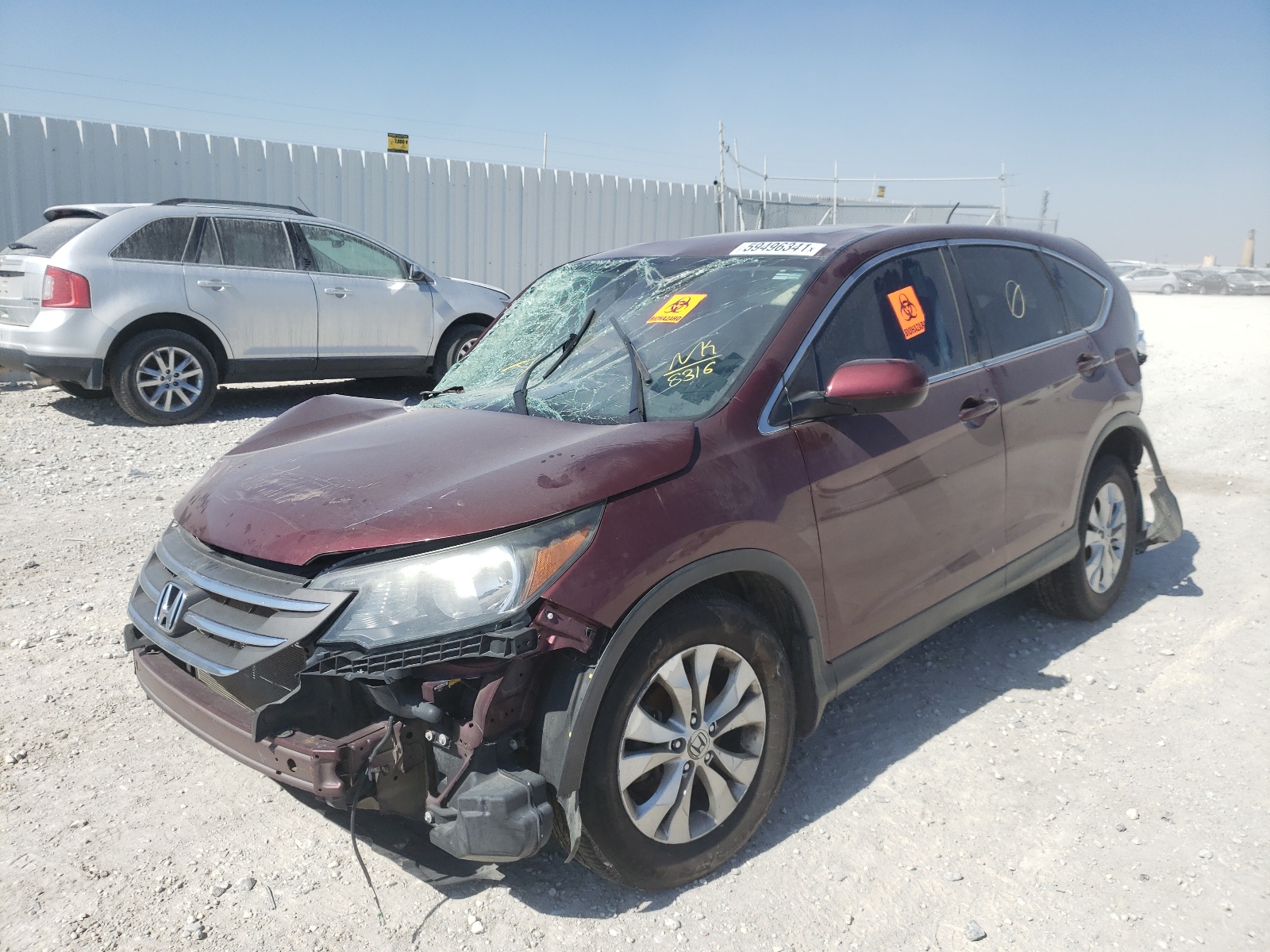 Photo 2 from auction – 2014 HONDA CR-V EX with VIN 5J6RM4H55EL098316