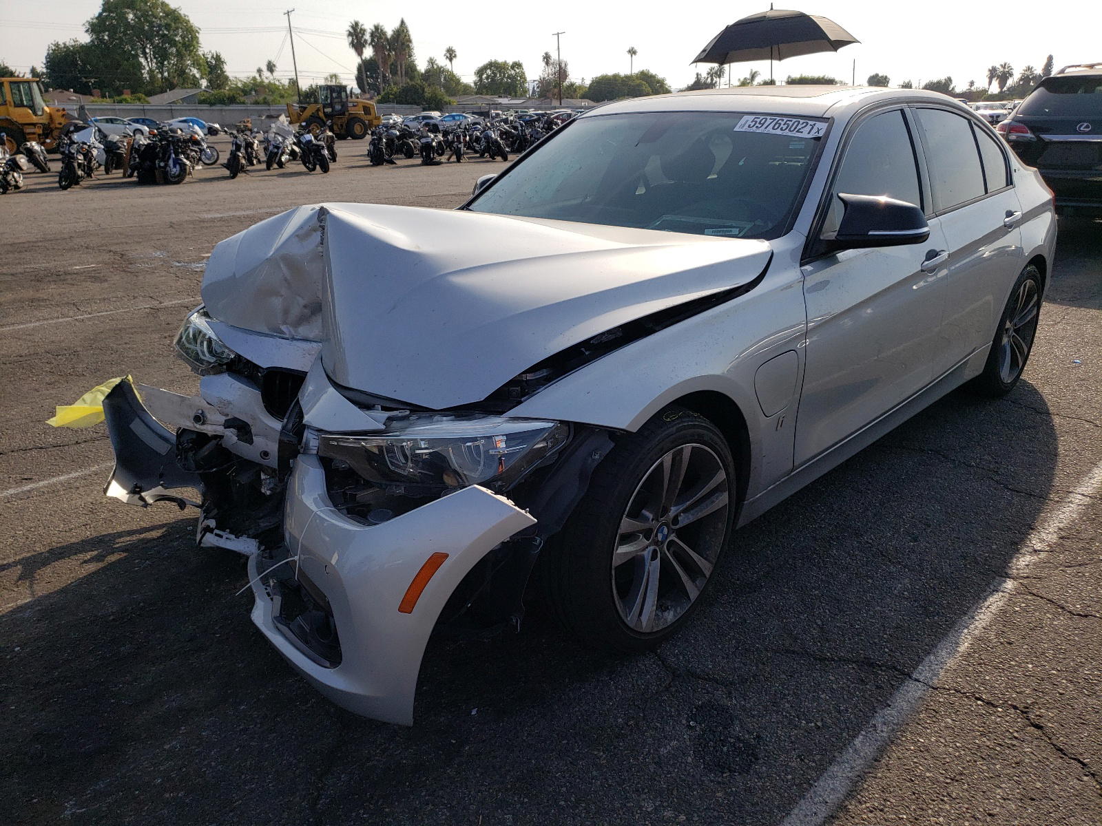 Photo 2 from auction – 2018 BMW 330E with VIN WBA8E1C57JA178014