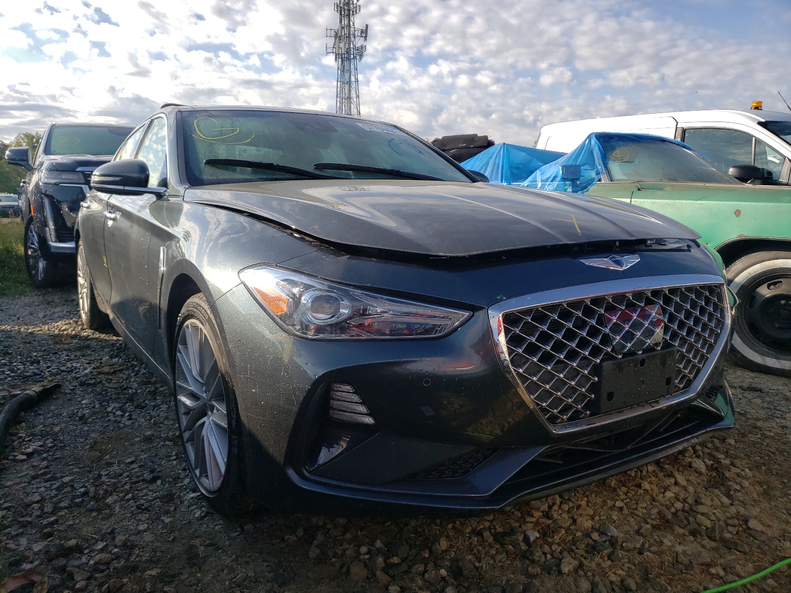 GENESIS G70 ELITE 2020 with VIN KMTG34LA8LU046529 - Photo from auction