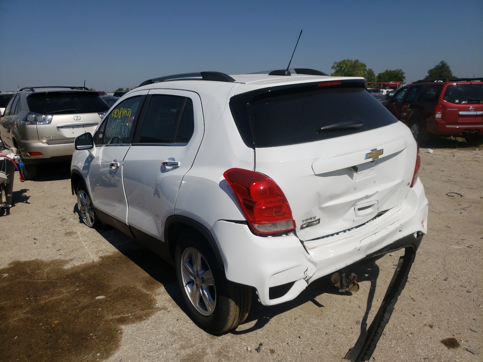 Photo 3 from auction – 2020 CHEVROLET TRAX 1LT with VIN 3GNCJLSB2LL118107