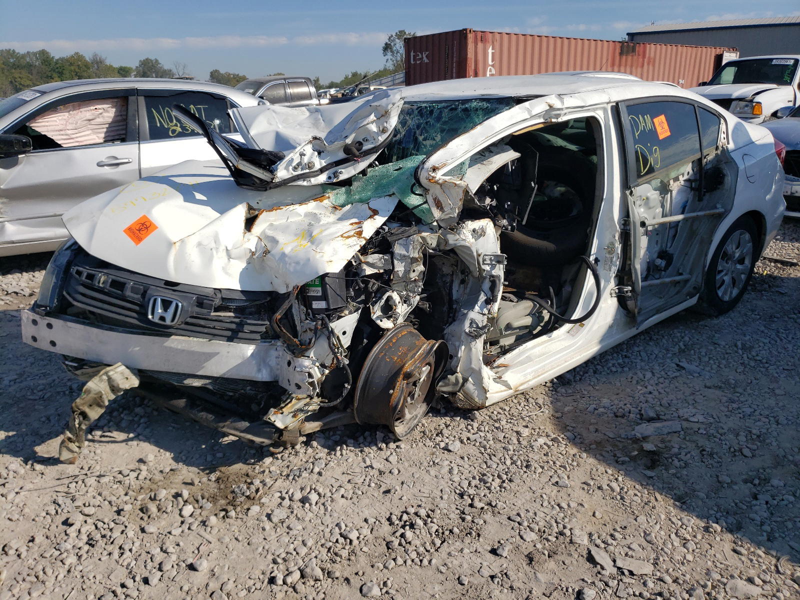 Photo 2 from auction – 2012 HONDA CIVIC LX with VIN 19XFB2F53CE058568