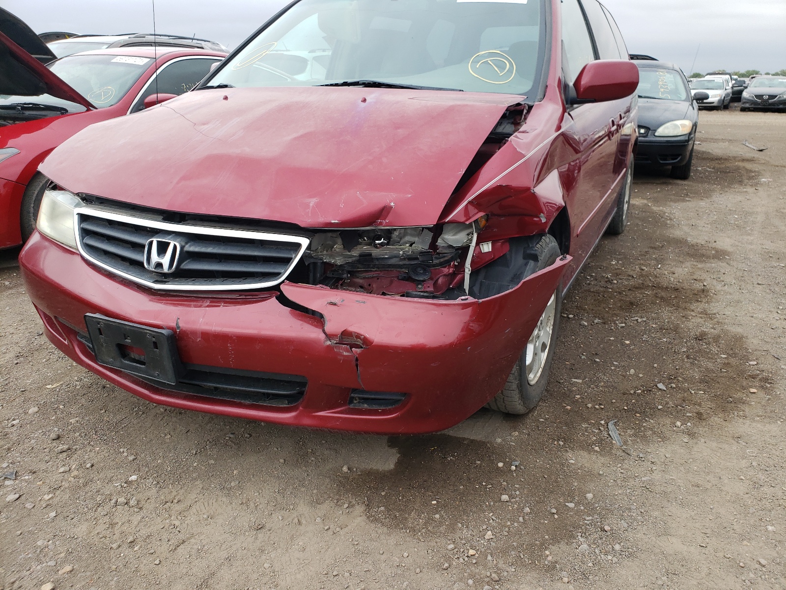 Photo 9 from auction – 2004 HONDA ODYSSEY EX with VIN 5FNRL18624B131838