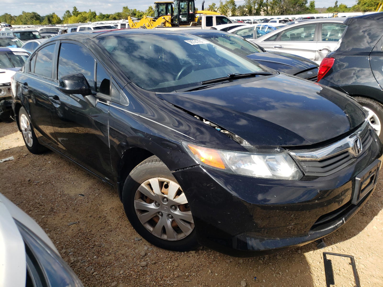 HONDA CIVIC LX 2012 with VIN 19XFB2F57CE051736 - Photo from auction
