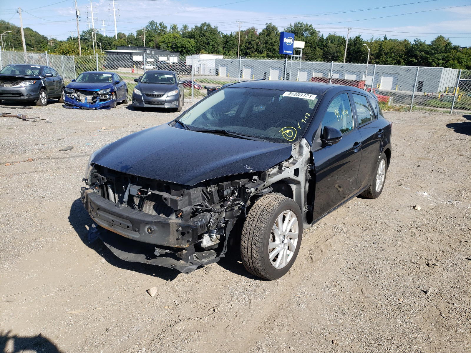 Photo 2 from auction – 2013 MAZDA 3 I with VIN JM1BL1MP4D1789895